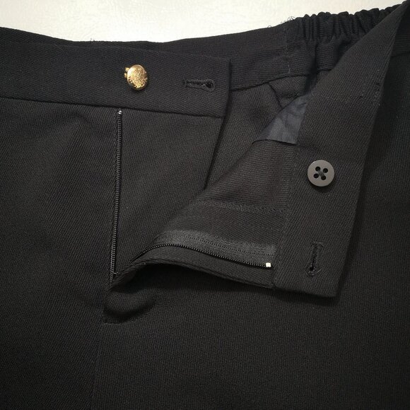 Lauren Ralph Lauren Ladies Size 16W Black Straight Legs 100% Wool Dress Pants - Picture 7 of 12